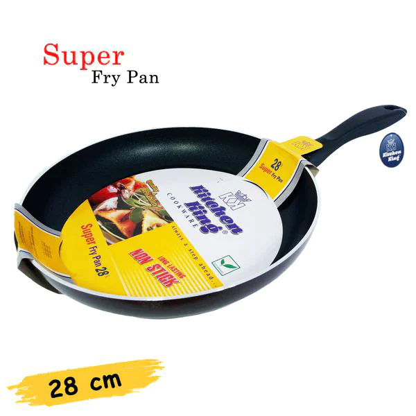 Kitchen King 28cm Non-Stick Fry Pan made from high-quality aluminum, best among the cooking producers.