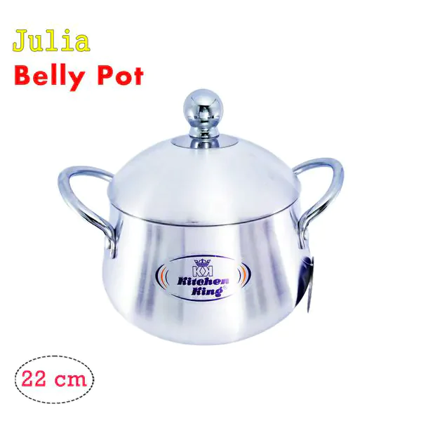 22cm Belly Pot Julia By Kitchen King