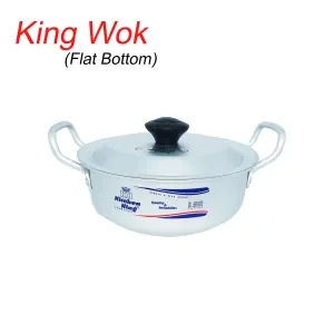king-wok-with-lid-karahi-by-kitchen-king-flat-bottom